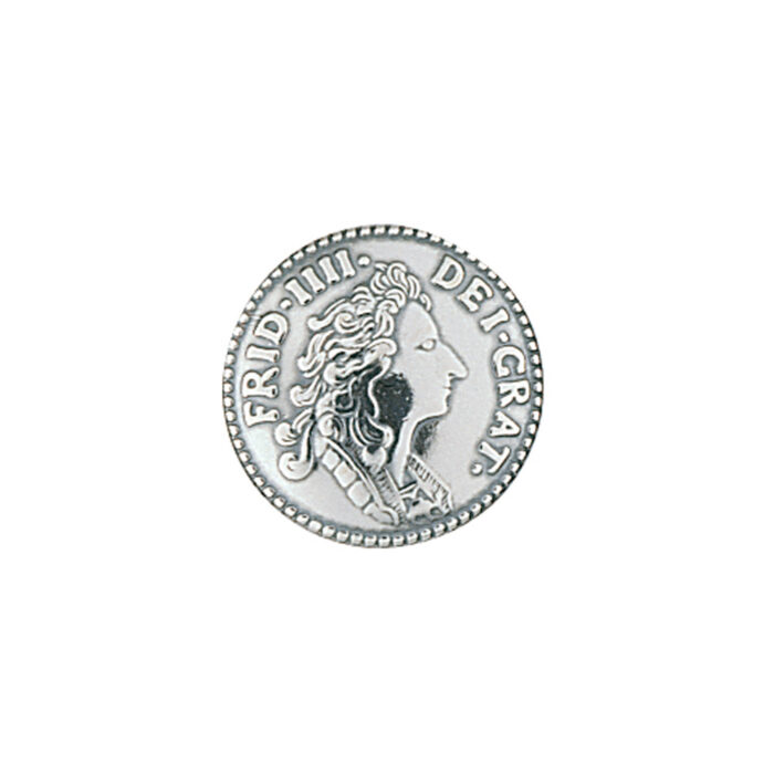 640 113 copy Sylvsmidja - knapp, m.lang hempe, ox, mynt, 16 mm