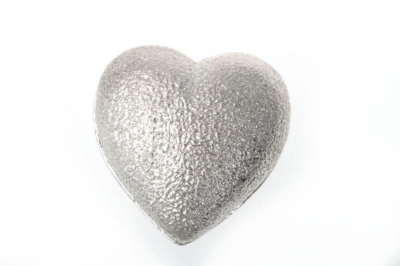 77136e 1 Van Bergen -Silver Heart-lås sølv- stor