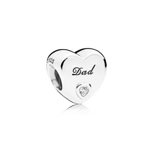 Pandora- Dad's Love- sølv- charm