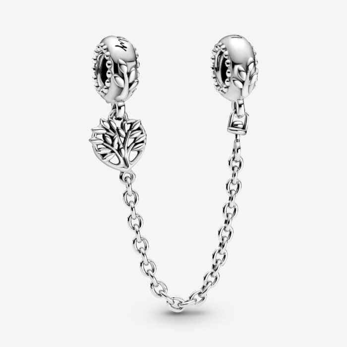 Pandora - Heart family tree safety chain charm