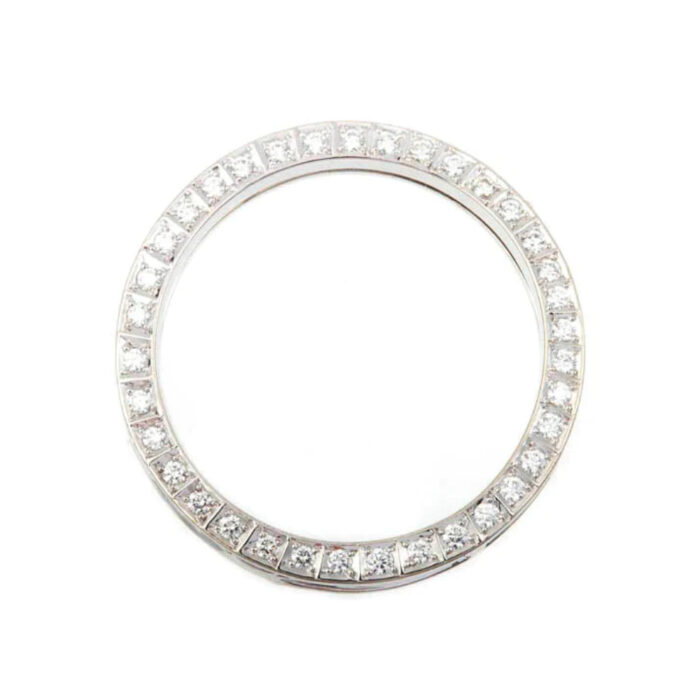 9 7201 H Van Bergen - Circle smykkelås i hvitt gull med 36 x 0,02 ct diamanter TW/SI
