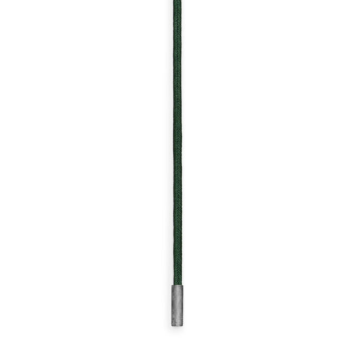 A1907 312 packshot aRGB V3 Ole Lynggaard - Design snor med endestykker i sølv - Mørk grønn Ole Lynggaard - Design snor med endestykker i sølv - Mørk grønn