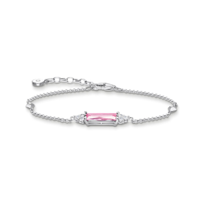 A2018 051 9 Thomas Sabo - Armbånd i sølv, rosa stein - Pink Heritage