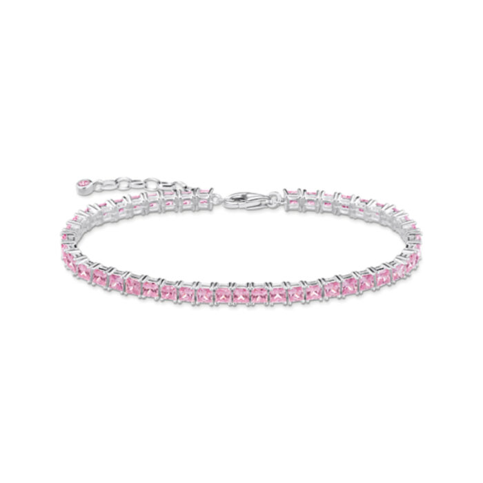 A2029 051 9 Thomas Sabo - Tennis armbånd i sølv, rosa steiner- Pink Heritage Thomas Sabo - Tennis armbånd i sølv, rosa steiner- Pink Heritage