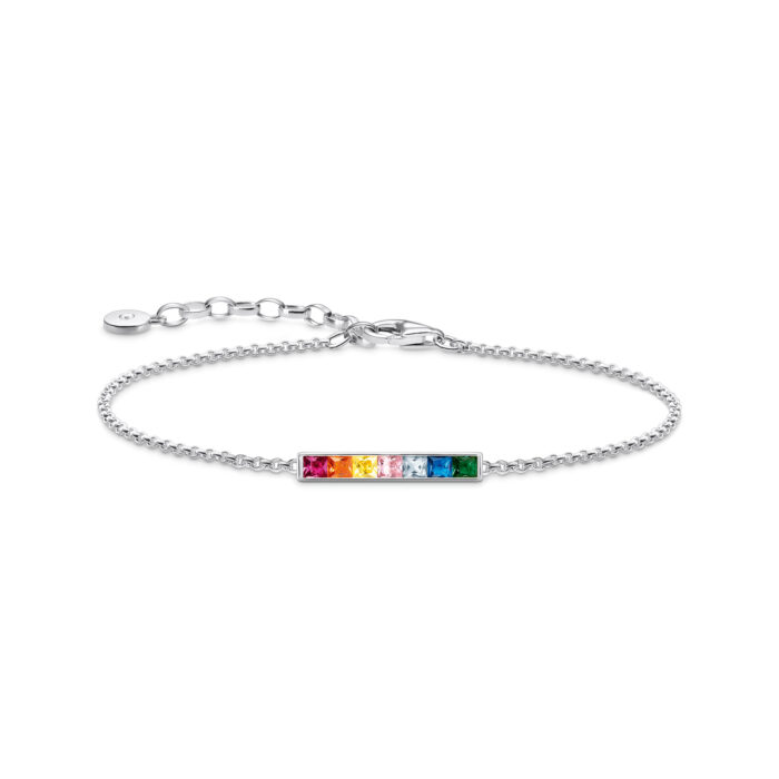 A2068 477 7 Thomas Sabo - Armbånd i sølv med regnbuens farger - Rainbow Heritage