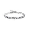Thomas Sabo - Armbånd i svertetsølv med mønster og zirkonia - Rebel Wolf & Crystals