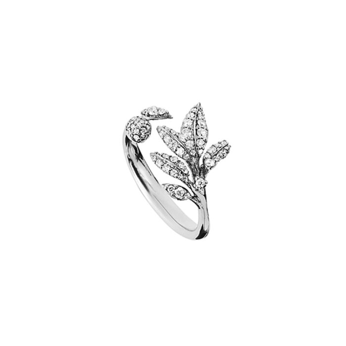 A2771 501 F Ole Lynggaard - Winter Frost lite ring i hvitt gull med 0,31 ct diamanter