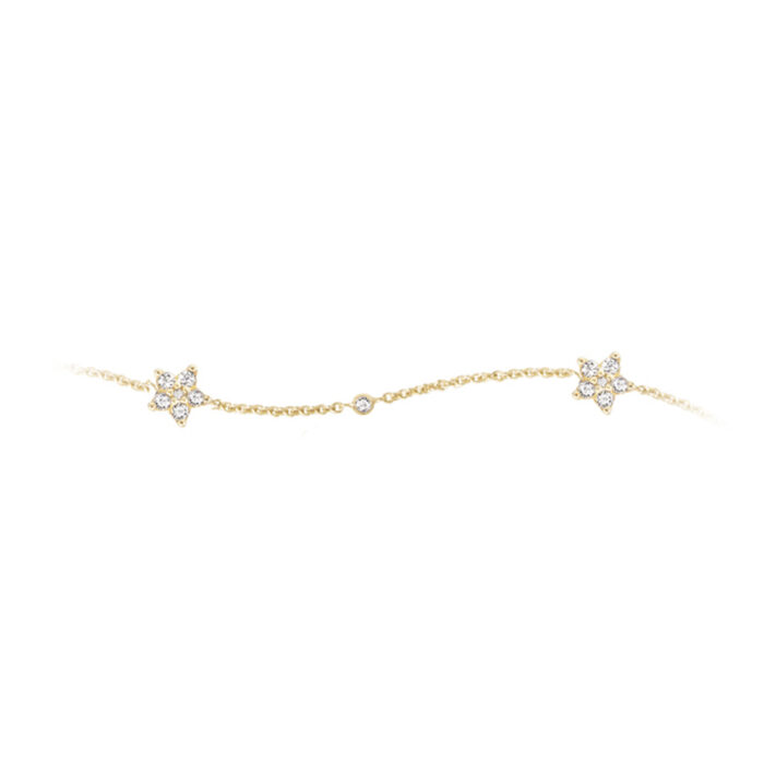 A2866 401 F Ole Lynggaard - Shooting Stars armbånd i gull med 0,35 ct diamanter