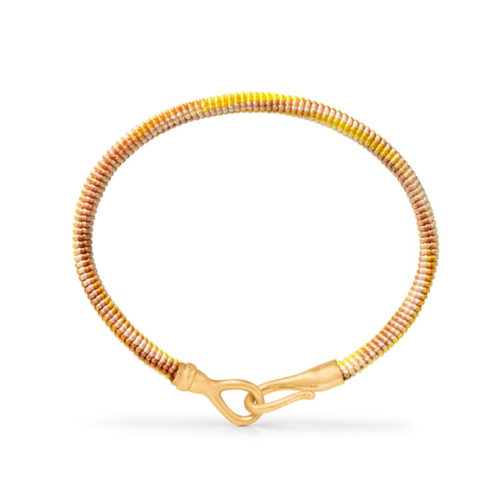 A2952 407 2 Ole Lynggaard - BoHo - Life armbånd med 18k gult gull lås - Golden