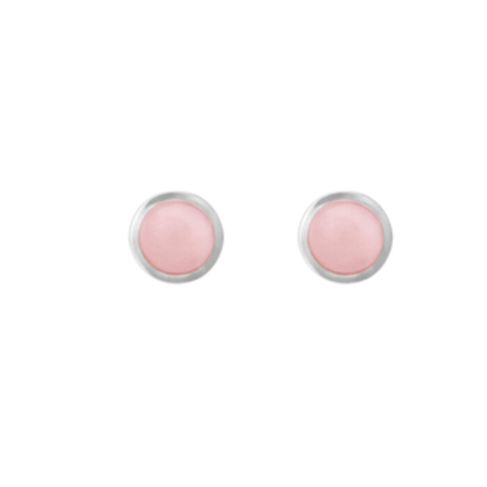 A3034 302 packshot pair aRGB V1 Ole Lynggaard - Lotus ørepynt i sølv med rosa opal Ole Lynggaard - Lotus ørepynt i sølv med rosa opal