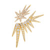 OLE LYNGGAARD COPENHAGEN - Funky Shooting Stars ørepynt i 18k gult gull med 0,27ct diamanter - Singel - Bilde 2