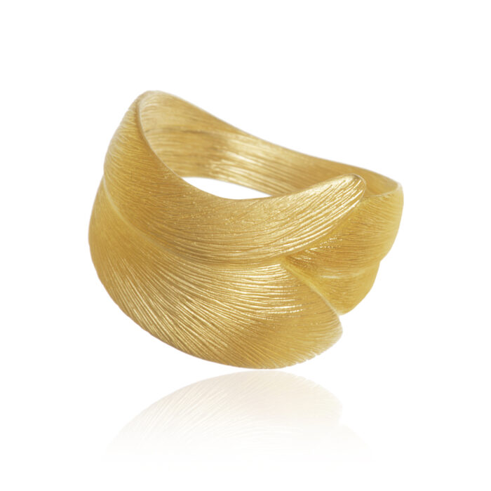 AUR3 A1070 Dulong - Aura ring, stor - Velg mellom 18k gult gull eller sølv