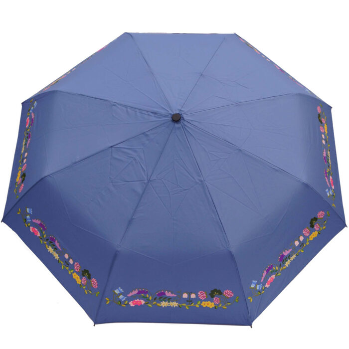 BP Oslo lysebla¦è Bunadsparaply Oslo lys blå - Solid paraply av meget god kvalitet med håndsilketrykk