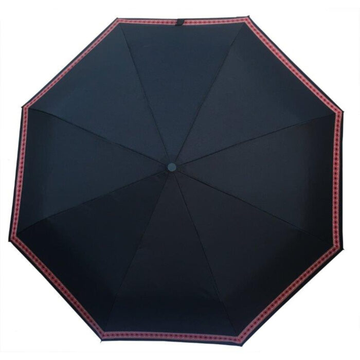 Beltestakken burgunder nr 1 Bunadsparaply Telemark Beltestakk - Rød/rosa(nr1) - Solid paraply av meget god kvalitet med håndsilketrykk