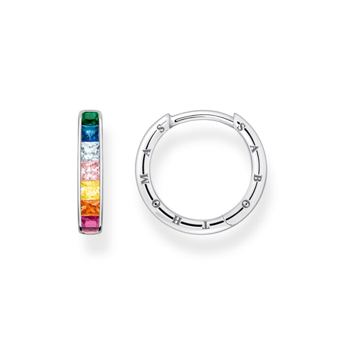 CR668 477 7 Thomas Sabo - Øreringer i sølv med regnbue-farger - Rainbow Heritage