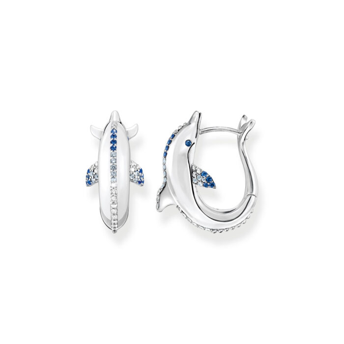 CR688 644 1 Thomas Sabo – Oceanvibes - Ørepynt i sølv med delfiner