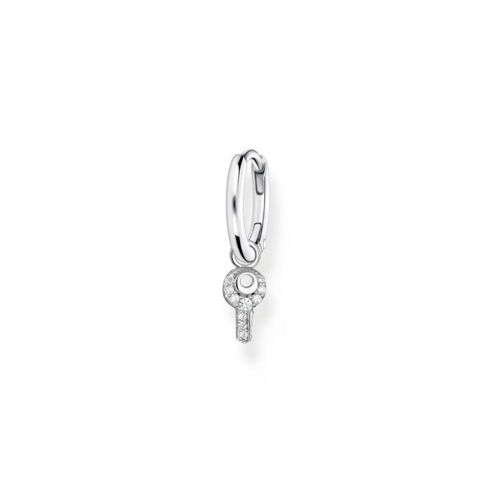 CR701 051 14 Thomas Sabo – Single Hoop earring with key pendant i sølv Thomas Sabo – Single Hoop earring with key pendant i sølv