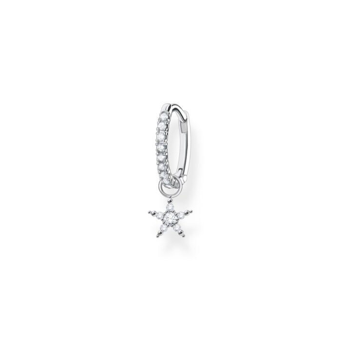 CR707 051 14 Thomas Sabo – Single Hoop earring with star pendant - Selges enkeltvis Thomas Sabo – Single Hoop earring with star pendant - Selges enkeltvis