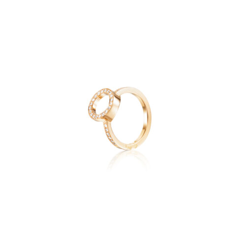 Efva Attling - Circle of love 2 - Ring i gull med diamanter