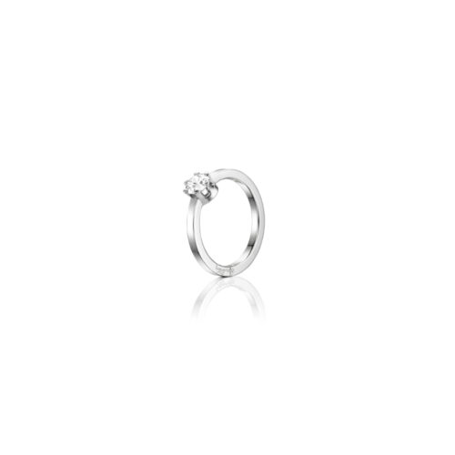 Efva Attling - Crown wedding - Ring i hvitt gull med diamant