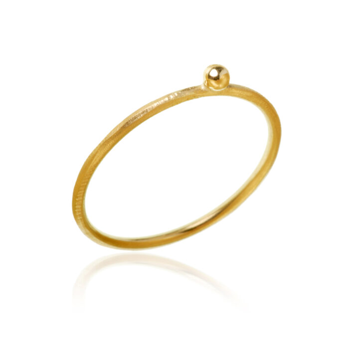 DEL3 A1050 Dulong - Delphis ring - Velg mellom 18k gult gull eller sølv