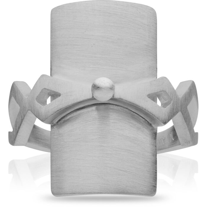 DR111 SL Wille Jewellery- Direction- ring -sølv- matt