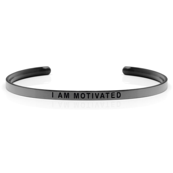 DS3284 Daniel Sword-Armring- Cuff-Stål-Space Grey- I Am Motivated- Limited Edition