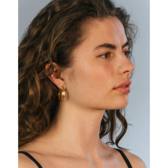 Dulong Aura Hoop earrings 1 Dulong - Aura øreringer - Velg mellom 18k gult gull eller sølv