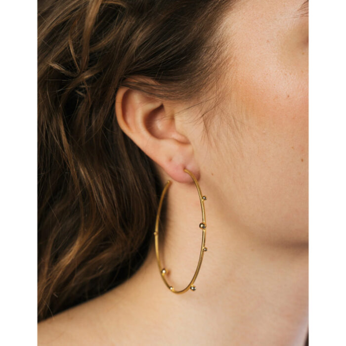 Dulong Delphis Creol Earrings Mega 2 Dulong - Delphis creoler, mega - Laget i 18k gult gull