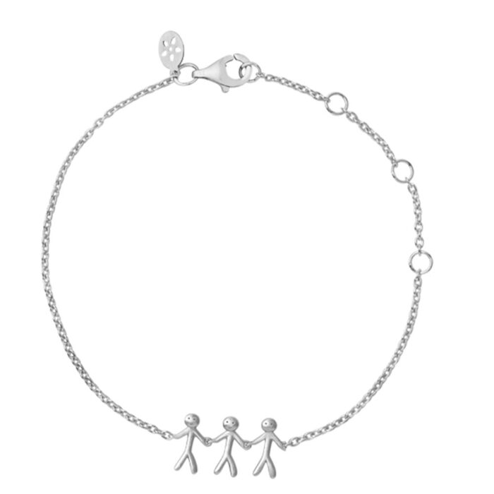 Family 3 Bracelet R byBiehl - Together Family 3 armbånd i sølv