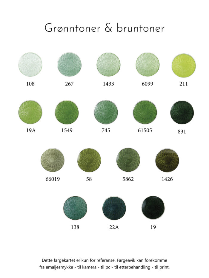 FargeKartNytt20224 scaled Opro - Luna ørepynt i sølv med emalje - 62 ulike farger å velge mellom