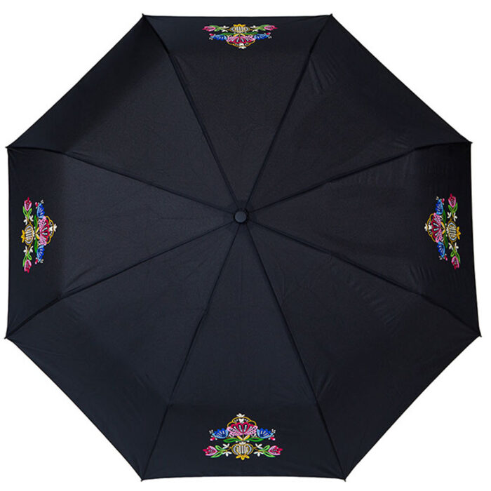 Gammel Jelsa 7630 Bunadsparaply Gammel Jelsa - Solid paraply av meget god kvalitet med håndsilketrykk