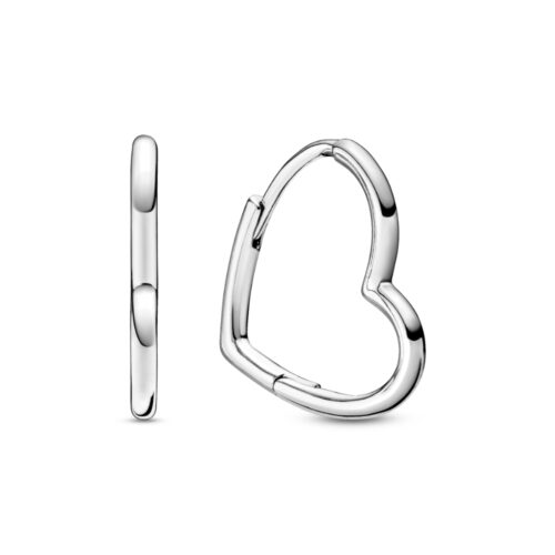 Pandora - Asymmetrical Heart Hoop Earrings