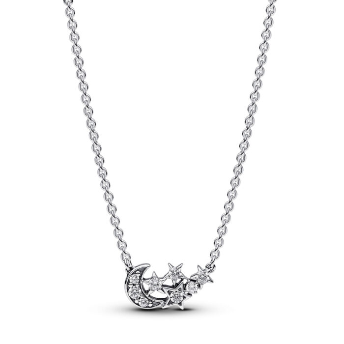 Pandora - Sparkling moon & star collier necklace