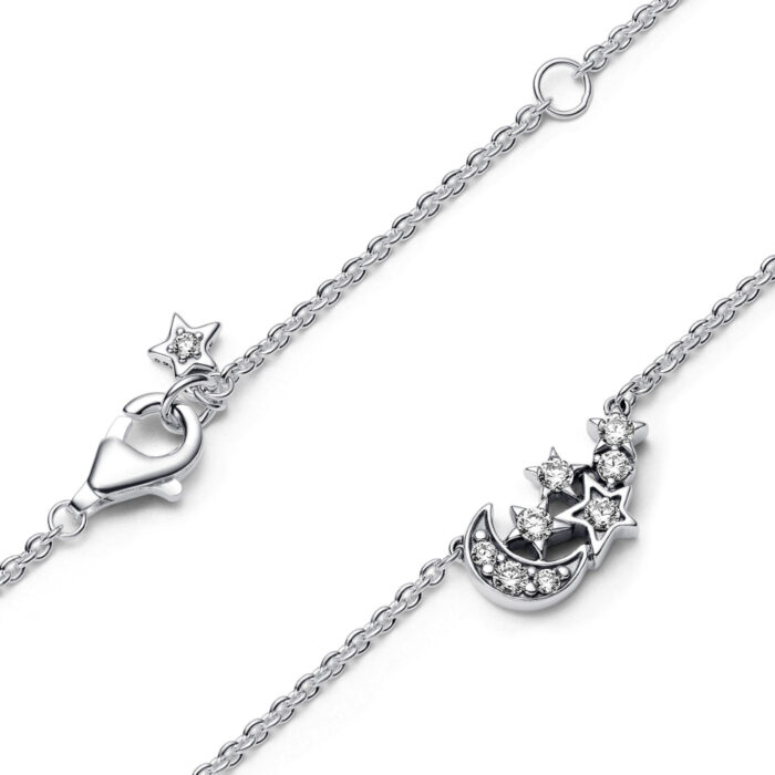 Pandora - Sparkling moon & star collier necklace