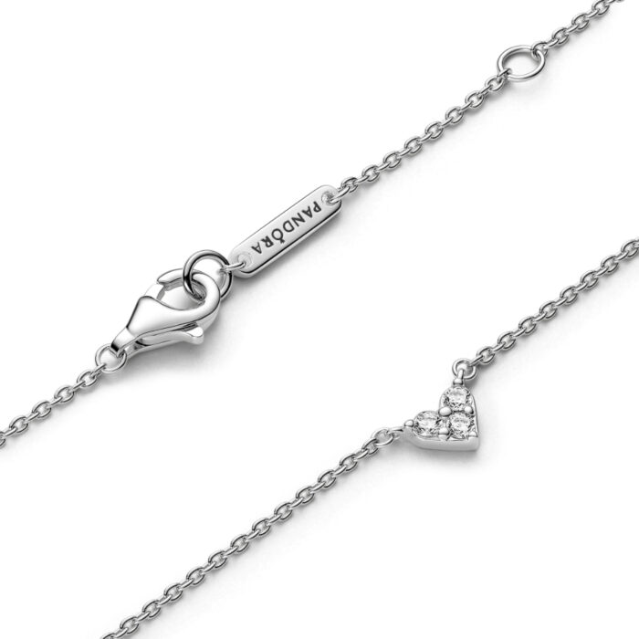 HIGH 393014C01 V3 RGB Pandora - Triple stone heart collier necklace Pandora - Triple stone heart collier necklace