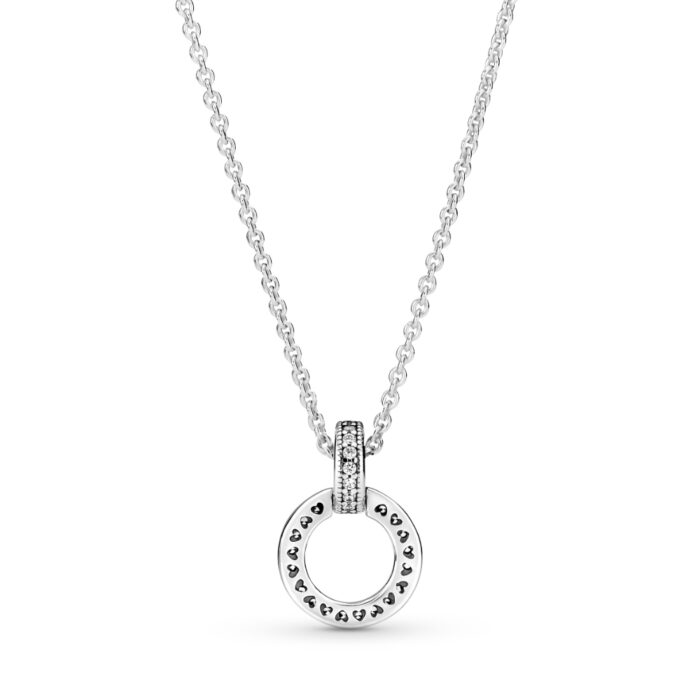 Pandora - Double Circle Pendant & Necklace