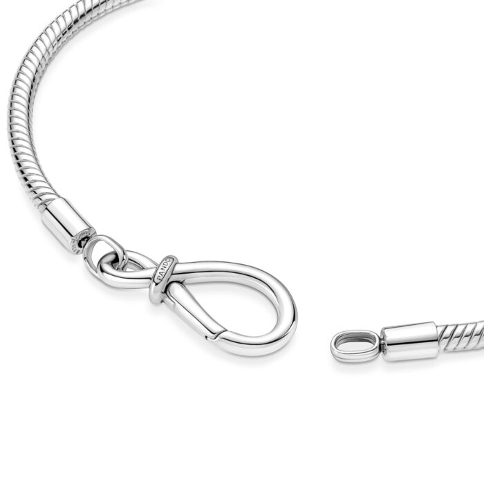 HIGH 590792C00 V4 RGB Pandora - Moments Infinity Knot Snake Chain Bracelet Pandora - Moments Infinity Knot Snake Chain Bracelet