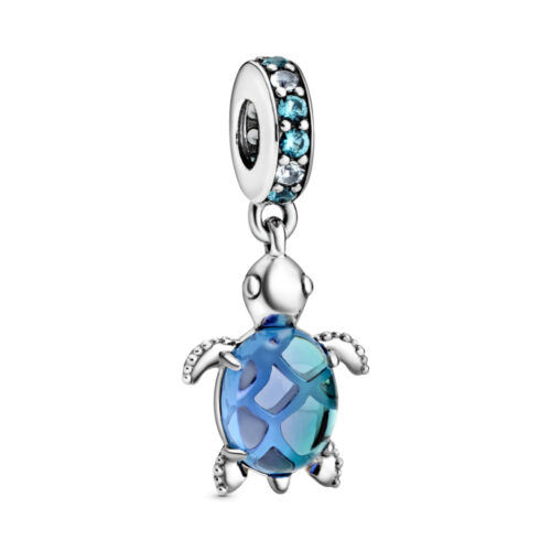 Pandora - Murano Glass Sea Turtle dangle charm
