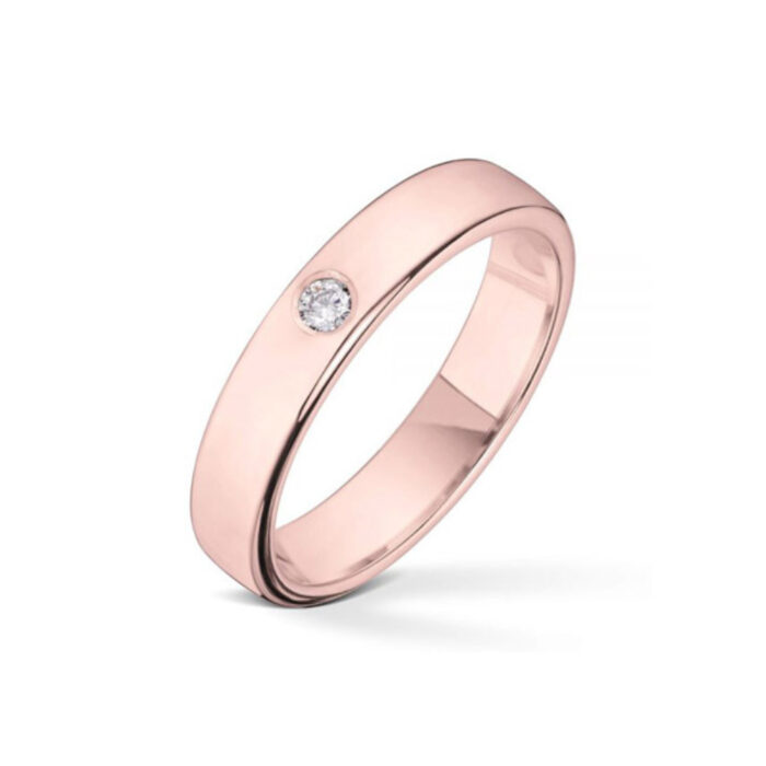 JF 101RO 40 1x005 TW SI 6850 600x600 1 Wedding by Frisenberg - Giftering i rosegull - 4 mm bred - 0,05 ct TW/SI