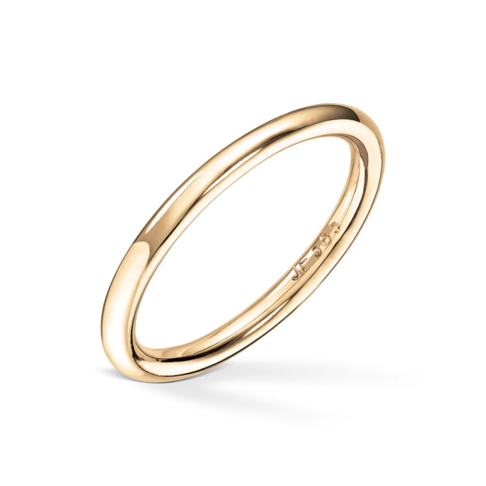 JF 2MM 4900 YG Gold by Frisenberg - Håndlaget slank ring i gult gull 2,0 mm