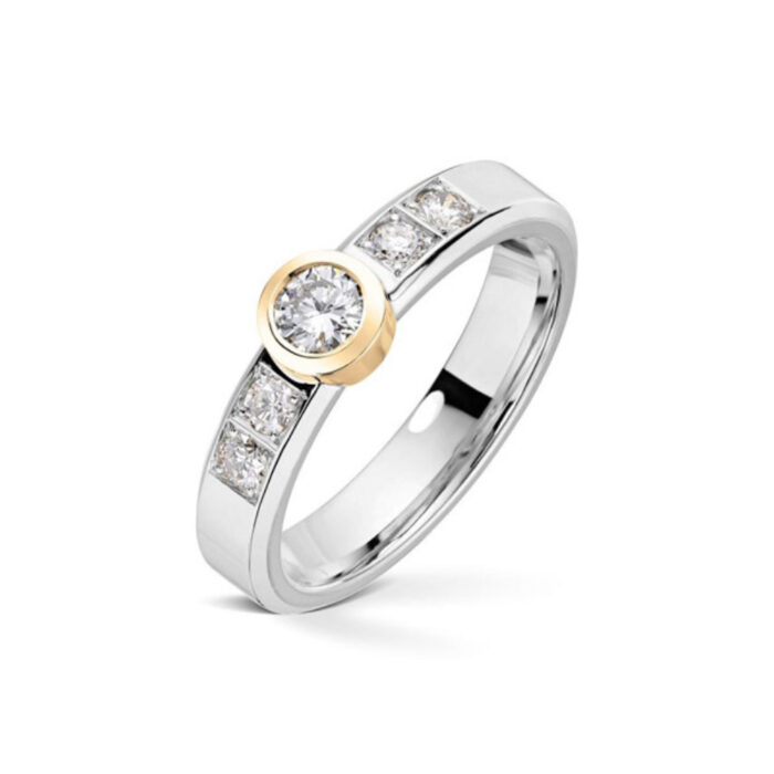 JF112 1x020 4 x 005 TW SI HV 25900 600x600 1 Diamonds by Frisenberg - Ring i hvitt gull med diamanter - Totalt 0,45 ct