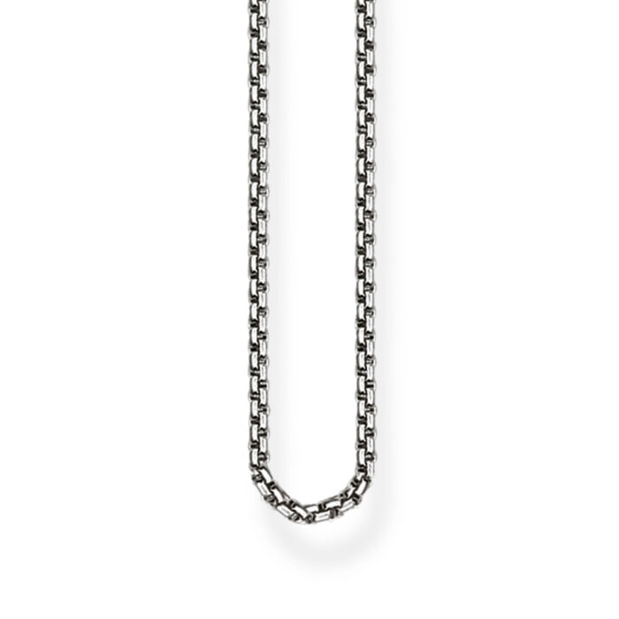 Thomas Sabo - Veneziansk lenke i oksidert sølv - Lengder fra 38 - 90 cm