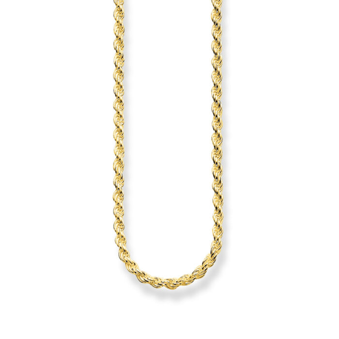 Thomas Sabo - Cord Chain - Lenke i forgylt sølv, lengde fra 40-70 cm