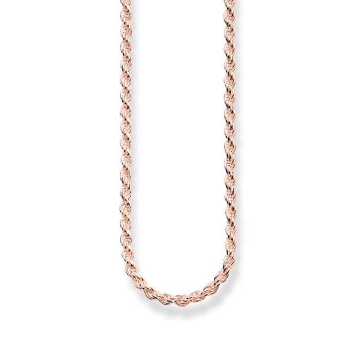 Thomas Sabo - Cord Chain - Lenke i roseforgylt sølv, lengde fra 40-70 cm