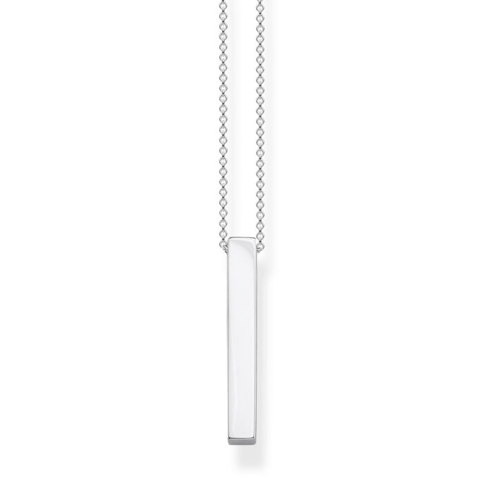 KE1907 001 21 Thomas Sabo - Necklace Silver Cuboid - Halssmykke