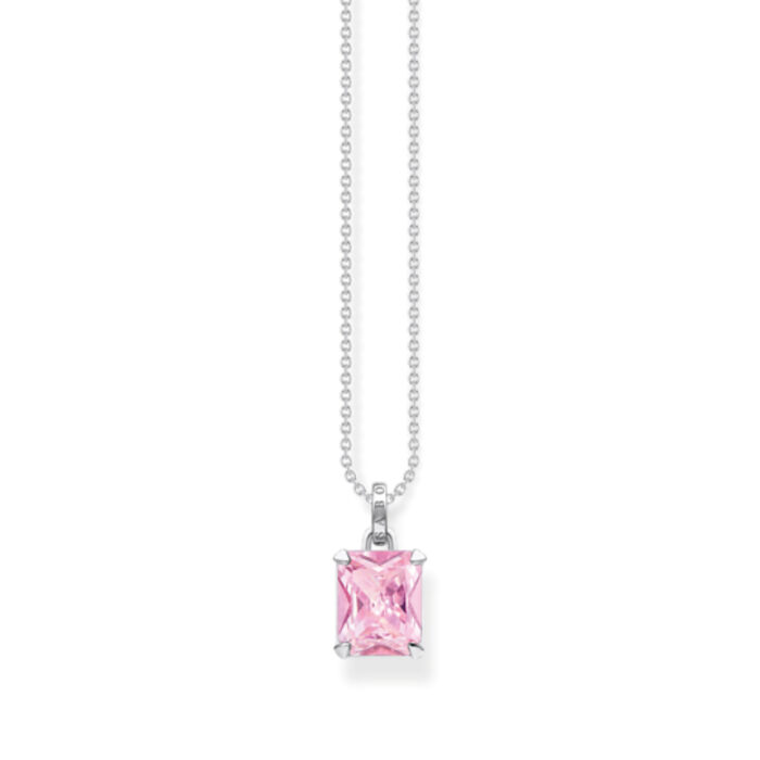 KE1964 051 9 Thomas Sabo - Halssmykke i sølv, liten rosa stein- Pink Heritage Thomas Sabo - Halssmykke i sølv, liten rosa stein- Pink Heritage