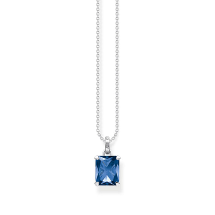 KE1964 699 1 Thomas Sabo - Halssmykke i sølv med safirblå stein - Blue Sapphire Heritage Thomas Sabo - Halssmykke i sølv med safirblå stein - Blue Sapphire Heritage