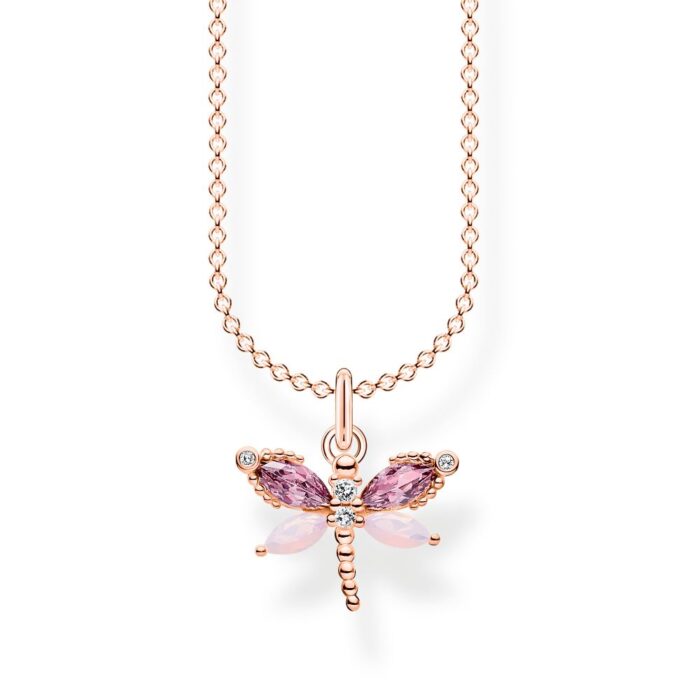 KE2096 321 7 Thomas Sabo - Halssmykke - Dragonfly Rose Gold Thomas Sabo - Halssmykke - Dragonfly Rose Gold