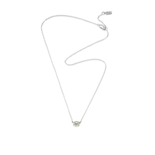 Efva Attling - Love Bead Necklace Silver - Green Quartz